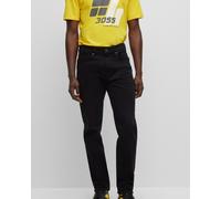 BOSS Mens Re.Maine BC-C Maine Stay-Black Regular-fit Jeans in Comfort-Stretch Denim