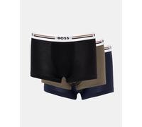 Boss Orange Revive Mens 3-Pack Soft-Touch Stretch Trunks With Logo Waistbands - Multicolour - Size X-Large