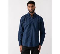 BOSS Orange Rickert Mens Regular-Fit Shirt in Stretch-Cotton Dobby - Open Blue