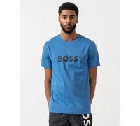 BOSS Orange RN Relaxed Fit T-Shirt With Contrast Logo - Bright Blue 436 - Bright Blue 436 - L