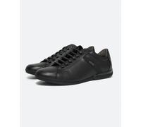 BOSS Orange Saturn Mens Low Profile Leather Trainers With Odour-Control Lining NOS - Black 001 - Black 001 - UK12 EU46 US13
