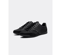 BOSS Orange Saturn Mens Low Profile Mixed Material Trainers With Suede and Faux Leather NOS - Black 001 - Black 001 - UK10 EU44 US11