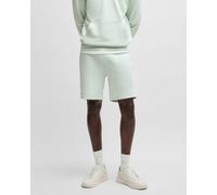 BOSS Orange Sewalk Mens Cotton-Terry Shorts With Logo Badge - Open Blue 474 - Open Blue 474 - L