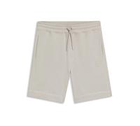 BOSS Orange Sewalk Mens Cotton-Terry Shorts With Logo Badge - Open Grey 070