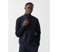 BOSS Orange Structure Mens 1/4 Zip Loungewear Top - Dark Blue 403 - Dark Blue 403 - M