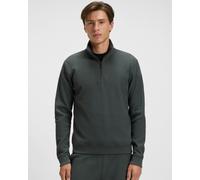 BOSS Orange Structure Mens 1/4 Zip Loungewear Top - Open Green 345 - Open Green 345 - L