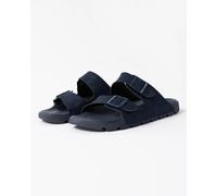 BOSS Orange Surfley Mens Twin-Strap Slides with Branded Buckles - Dark Blue 401