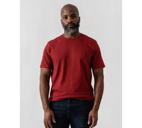 BOSS Orange Tales Mens Cotton-Jersey T-shirt With Logo Patch - Dark Red 605 - Dark Red 605 - L