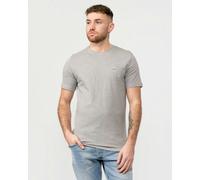 BOSS Orange Tales Mens Cotton-Jersey T-shirt With Logo Patch - Light/Pastel Grey 051 - Light/Pastel Grey 051 - XL
