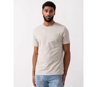 BOSS Orange Tales Mens Cotton-Jersey T-shirt With Logo Patch - Open Grey 070