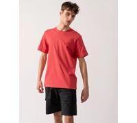 BOSS Orange Tales Mens Cotton-Jersey T-shirt With Logo Patch - Open Red 645
