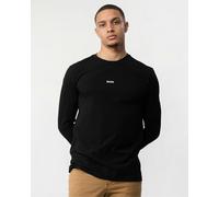 Hugo Boss Men's T-Shirt TChark Long Sleeve Stretch Cotton Black L
