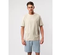Boss Orange TChup Mens Crew Neck Small Logo T-Shirt - Beige Cotton - Size Medium
