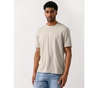BOSS Orange TChup Mens Crew Neck Small Logo T-Shirt - Open Grey 070