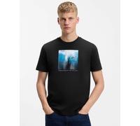 BOSS Orange Te Creature Mens Graphic Print T-Shirt - Black 001