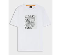 BOSS Orange Te lupo Mens Polar Bear Graphic T-Shirt - White 100