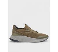 Boss Orange TTNM EVO Mens Trainers with Knitted Uppers - Khaki - Size UK 10