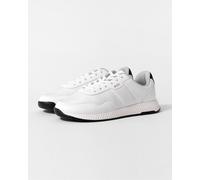 Boss Orange TTNM EVO Mens Trainers with Ridged Outsole - White Faux Leather - Size UK 11