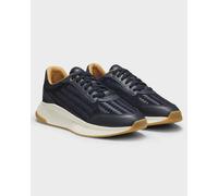 BOSS Orange TTNM EVO Mens Trainers with Woven uppers and Suede Trims - Dark Blue 401 - Dark Blue 401 - UK11 EU45 US12