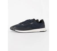 BOSS Orange TTNM Mens Mesh Trainers with Smooth Trims - Dark Blue 401