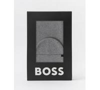 BOSS Orange Uboldi Scarf & Beanie Set - Silver 041 - Silver 041 - One Size