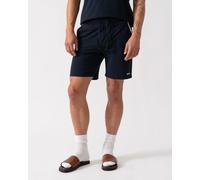BOSS Orange Unique Mens Stretch-Cotton Pyjama Shorts with Tape Trims - Dark Blue