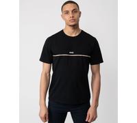 Boss Orange Unique Mens Stretch-Cotton Pyjama T-Shirt with Logo Print - Black - Size Medium