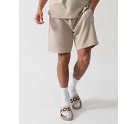 BOSS Orange Waffle Mens Cotton Blend Waffle Structure Pyjama Shorts with Embroidered Logo - Light Beige 275 - Light Beige 275 - XL