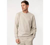 Boss Orange Westart Mens Crew Neck Sweatshirt With Logo Patch - Beige - Size Large