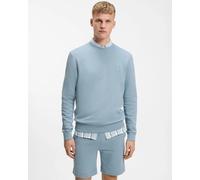 BOSS Orange Westart Mens Crew Neck Sweatshirt With Logo Patch - Light/Pastel