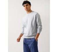 Men's BOSS Orange Westart Mens Crew Neck Sweatshirt With Logo Patch - Grey