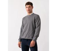 BOSS Orange Westart Mens Crew Neck Sweatshirt With Logo Patch - Open Grey 062