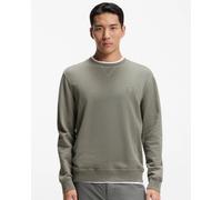 BOSS Orange Westart Mens Crew Neck Sweatshirt With Logo Patch - Open Grey 076