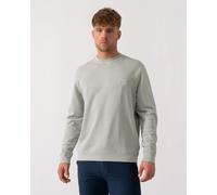 BOSS Orange Westart Mens Crew Neck Sweatshirt With Logo Patch - Silver 043