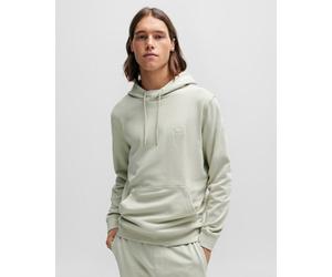 Boss Orange Wetalk Mens Pullover Hoodie With Logo Patch - Natural - Size Large