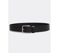 Boss Orange Womens Jor-V Italian-Leather Belt With Logo-Engraved Buckle - Black - Size 36 inches