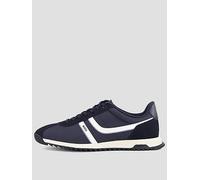 BOSS Orange Zayn Pipe Trim Tennis Trainers, Dark Blue, Size 6, Men Dark Blue