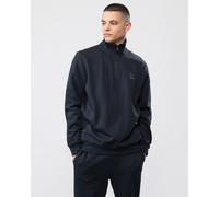BOSS Mens Quarter Zip Zetrust Sweatshirt - Colour: 404 Dark Blue - Size: XL