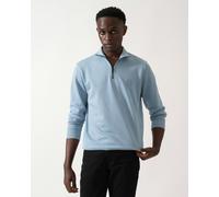 BOSS Mens Quarter Zip Zetrust Sweatshirt - Colour: 451 Light/Pastel Blue - Size: XL