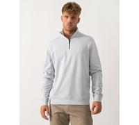 BOSS Orange Zetrust Mens 1/4 Zip Sweatshirt - Light/Pastel Grey 053 - Light/Pastel Grey 053 - XL