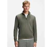 BOSS Orange Zetrust Mens 1/4 Zip Sweatshirt - Open Grey 076 - Open Grey 076 - M