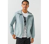 BOSS Mens Relaxed Fit Otily1 Windbreaker Jacket - Colour: 084 Open Grey - Size: Medium