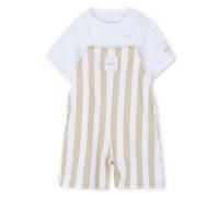 Boss - Overalls + T-shirt Set - Stone - Boy - 18 Months