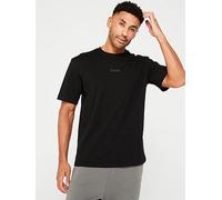 BOSS Oversize Fit Centre Tonal Logo T-Shirt, Black, Size L, Men Black