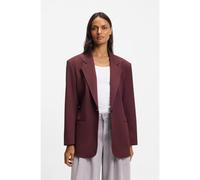 BOSS Oversized-fit blazer with belt - Style C_Jalara, 50553592 Bordeaux 14