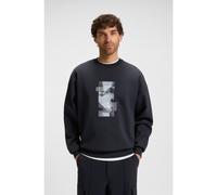 BOSS Oversized-fit cotton-blend sweatshirt with photo print - Style Stenson Zone, 50548324 Dark Blue XL