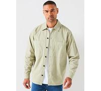BOSS Oversized Fit Shirt, Green, Size 5Xl, Men Green