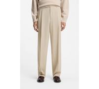 BOSS Oversized-fit trousers in draped twill - Style C-Pat-BB-DPL-262, 50561961 Light Beige 38R