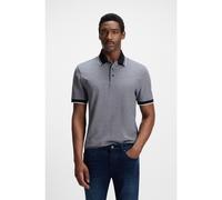 BOSS Oxford-cotton-piqué polo shirt with logo detail - Style H-Prout 141, 50521116 Grey 4XL