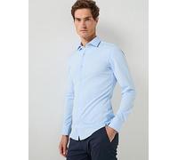 BOSS P-Hank-K-261 Performance Stretch Oxford Shirt, Light Blue, Size 43, Men Light Blue